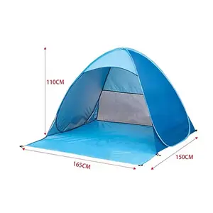 Tenda da campeggio con tenda da spiaggia portatile per esterni, tenda da campeggio