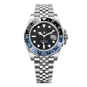 Reloj mecánico GMT4 para hombre, reloj mecánico <span class=keywords><strong>GMT</strong></span>, reloj para hombre Laujia, bisel de cerámica luminoso resistente al agua - Product Image 5