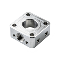 Bloc de fraisage et d'alésage CNC de haute précision en alliage d'aluminium pour prototypes de pièces automobiles, sans MOQ