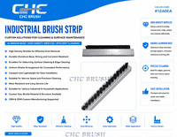Brosses à bandes linéaires, brosse à bande personnalisée, brosse industrielle pour moule CNC, convoyeur et équipement électronique