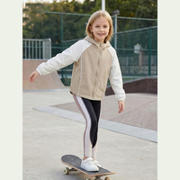 Vestes coupe-vent pour filles, veste imperméable pour tout-petits, logo personnalisé, manteaux pour enfants, sweats à capuche zippés pour garçons