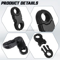 Verschiedene 5mm Breakaway-Verschlüsse, Mini-Paracord-Schnallen für Armband clips, Fußkettchen, Masken-Lanyard, Kamera-Riemen ringe