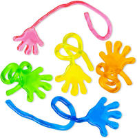Mini jouets mains collantes, jouets doigts collants amusants, mains collantes extensibles et rigolotes, remplisseurs pour paniers de Pâques et sacs cadeaux