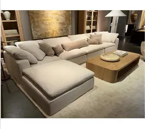 Divani Set mobili soggiorno Chaise componibile con braccio destro