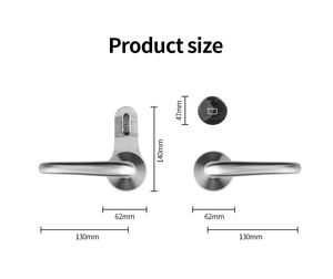 HUNE acier inoxydable hôtel serrure sécurité système d'accès de sécurité électronique RFID carte numérique serrure de porte hôtel Antifire hôtel serrure - Product Image 6