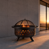 Parrillas para Barbacoa de Madera Natural, Estufa para Leña, Estufa de Carbón sin Humo, Chimenea para Exteriores