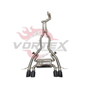Sistema de Escape Vortex Valvetronic con Acabado Pulido Espejo para M3 G80 M4 G82 M2 G87 S58 3.0T 2021-2024, Acero Inoxidable, Catback de Alto Rendimiento - Product Image 1