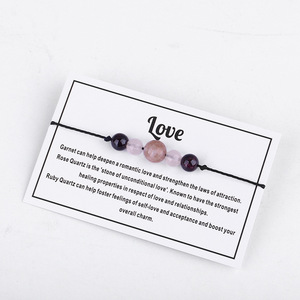 Bracelet ajustable en perles <span class=keywords><strong>de</strong></span> pierre naturelle, fait main, tendance, avec cristaux Chakra, pour <span class=keywords><strong>yoga</strong></span> et méditation, pour femme - Product Image 6