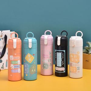 Double Walled <b>for</b> 304 Stainless Steel Eco-Friendly <b>Thermo</b> Safety Buckle Lid Vacuum Insulated Smart Water Bottle LED - Product Image 3