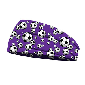 Diadema deportiva elástica de yoga y running con estampado personalizado de balón de fútbol Copa <span class=keywords><strong>Mundial</strong></span> 2026, banda ancha para el pelo, banda para el sudor - Product Image 2