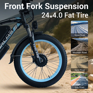 Bicicleta Eléctrica de Montaña con Envío Gratuito desde Almacén en EE. UU., 2000W, Motor Dual, Frenos de Disco Hidráulicos, Neumáticos Gruesos de 24 Pulgadas, 60V 25Ah, E-<span class=keywords><strong>MTB</strong></span> Rápida - Product Image 4