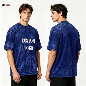 T-shirt homme 180g 100% coton lavé, t-shirt à col côtelé personnalisé, t-shirt oversize vintage, t-shirt homme streetwear - Product Image 2
