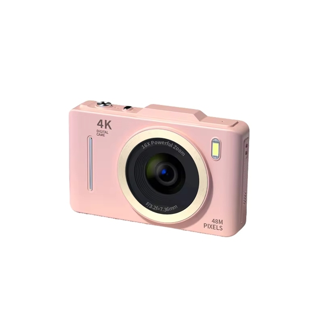 Student Retro HD CCD Digital Camera-Entry-Level Portable Travel Vlog Card Camera with 1080P 2.8" Screen Watch-Shaped Design