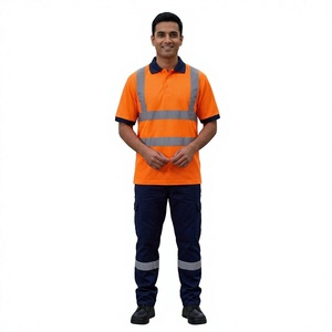 Camiseta Polo de Seguridad Reflectante de Alta Visibilidad para Hombre, Secado Rápido, Color Amarillo, para Taller - Product Image 1