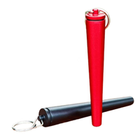 Nouveau tube de rangement portable en métal pour cigarettes, boîte de rangement conique en alliage d'aluminium de 120 mm, tube scellé