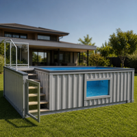 Nouvelle piscine en fibre de verre de 20 pieds et 40 pieds, piscine conteneurisée, piscine hors sol pour l'extérieur, piscines conteneurisées pour la cour