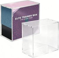 Boîte de présentation en acrylique Geling au meilleur prix, protection UV, vente en gros d'usine, boîte d'entraînement Elite en acrylique avec couvercle magnétique