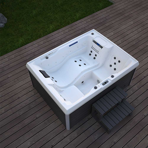 Spa extérieur Jacuzzi, bain à remous Plug & Play, bain à remous spa, capacité 3 personnes, avec 24 jets, pompe 2,0 HP, couverture thermique et éclairage LED - Product Image 3