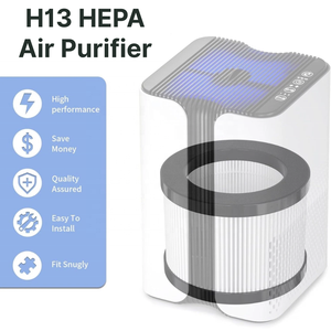 HASHONE 宠物桌面空气净化器 <span class=keywords><strong>HEPA</strong></span> H13 活性炭低噪音便携式空气净化器香薰机家用空气净化器 - Product Image 1