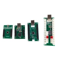 Console d'arcade encodeur USB avec zéro retard 2 joueurs contrôleur USB vers PC carte poussoir de pièces de boxe matière plastique tension 5V
