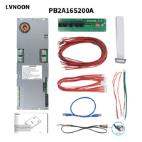 LVNOON Batterie au lithium-ion Lifepo4 Bms 16s 48v Lifepo4 200a Accessoires de batterie Jikong Bms V19 Écran LCD 4.3 pouces