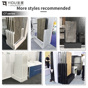 Tùy chỉnh đẩy kéo thép hiển thị với trượt phần cứng và triển lãm thương mại triển lãm tháp đá cẩm thạch - Product Image 5