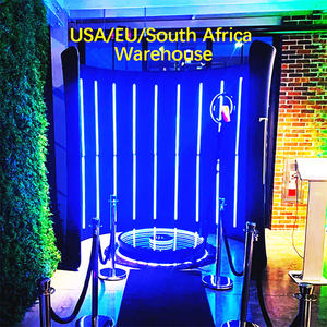 2025 nouvelle conception LED lumière de remplissage 360 Photo Booth Machine pour Smartphones iPad appareil photo reflex - Product Image 1