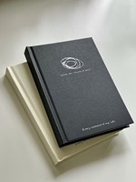Carnet de notes mensuel personnalisé A5 avec couverture en tissu de lin rigide et reliure cousue – Journal de planification des objectifs personnalisé