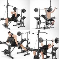 Équipement de fitness 2024, banc de musculation réglable, banc de musculation avec haltères, banc de musculation pour squats, pour la salle de sport à domicile