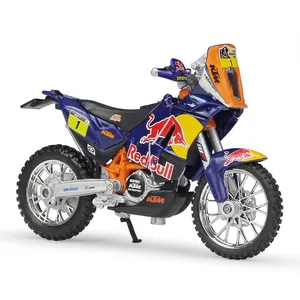 Sıcak satış Bburago KTM 450 ralli Off-road 1/18 Diecast motosiklet simülasyon alaşım motosiklet modeli