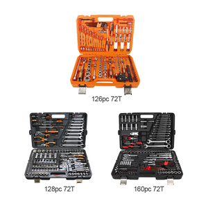 Ningbo Nhà Máy Sản Xuất 126 160 Mảnh Đóng Hộp Cơ Khí Ổ Cắm Bộ 72T Ratchet Cờ Lê Tuốc Nơ Vít 1/2 "3/8" 1/4 "Kích Thước OEM Tùy Chỉnh - Product Image 3