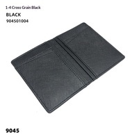Porte-cartes unisexe en cuir de vachette véritable, ultra fin, avec plusieurs emplacements pour cartes, logo embossé, adapté pour la permis de conduire, vente en gros