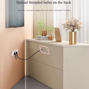 Support au sol pour usage domestique avec grande capacité, tiroirs et portes d'armoire super pratique pour faciliter le stockage - Product Image 5