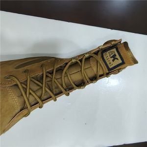 Bottes tactiques en cuir de vache noir Coyote Brown TSB13 avec manchons Oxford respirants, bottes de combat classiques légères à tige haute - Product Image 3