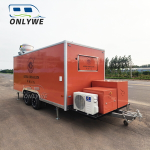 ONLYWE Camion à pizza <span class=keywords><strong>Voiture</strong></span>-restaurant entièrement équipée <span class=keywords><strong>Voiture</strong></span>-restaurant en acier inoxydable Remorque pour crème glacée Remorque pour crème glacée - Product Image 5