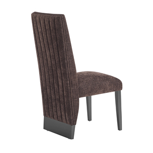 Chaises de salle à manger modernes en tissu marron, 2 pièces - Meubles pour la maison - Product Image 2