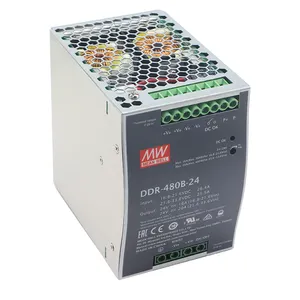 MEAN WELL DDR-480B-12 480W 12V 24V 48V Din Rail DC DC Converter