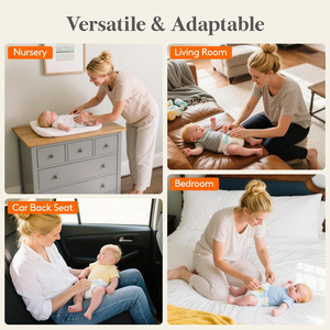 Organizador de Pañales de Fieltro con Asa, Cesta de Almacenamiento de Pañales Portátil con Divisor Desmontable, para Guardería, Cambiador - Product Image 4