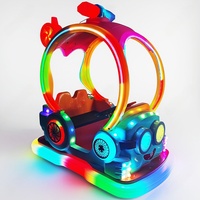 Voiture tamponneuse électrique lumineuse avec nouveau capot en fibre de verre, jouet en plastique pour intérieur/extérieur, idéal pour les parcs d'aventure pour enfants