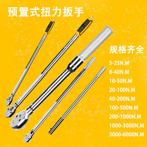 Torque Wrench 0-100Nm Metric Industrial Grade Ratcheting Hex Serrated Jaw Gold Steel - Product Image 2