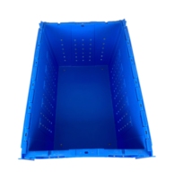 Caisses logistiques recyclables empilables fenêtrées de stockage industriel de boîtes de pp avec des couvercles
