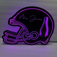 Présentoir à bouteilles en acrylique en forme de casque de football LED pour champagne, glorificateur de bouteilles, support de présentation VIP pour service de bouteilles en club