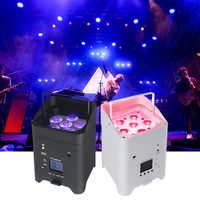 10 pièces un ensemble Rechargeable Uplights batterie sans fil fête de mariage Dj lumières scène lumières Par avec étui de vol