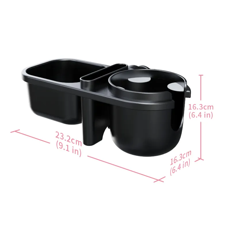 Customized 3 in 1 Stroller Snack Tray with Cup Phone Holder Baby Travel stroller bottle holder 360 degree Rotation