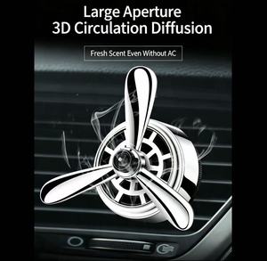 Diffuseur d'aromathérapie et désodorisant de voiture avec petit ventilateur pour grille d'aération - Élimine la fumée de cigarette 1 Thème - Product Image 2