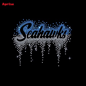 Decalques de Strass Hot Fix Seattle da Seahawk Designs para Transferência Térmica em Camisetas - Product Image 2