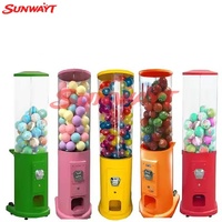 Distributeur automatique de capsules et de balles en métal, prix d'usine, dernier design, paiement par pièces et jetons, pour bonbons et jouets, personnalisable en anglais