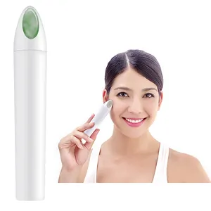 2024 meilleure vente haute fréquence nature jade vibrant visage outil de massage portable produits de soins de la peau masseur jade facial