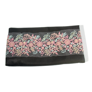 New Design Colourful Custom Heavy <strong>Sequins</strong> Embroidered Border <strong>Lace</strong> Trimming 100% Polyester - Product Image 2