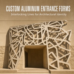 Paneles de Revestimiento de Fachada Arquitectónica de Aluminio Personalizados, Pantalla Decorativa Metálica para Paredes Exteriores - Product Image 1